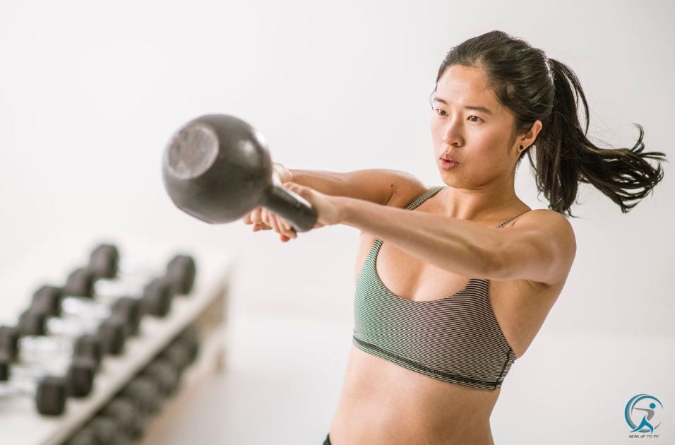 Kettlebells are a type of free weight shaped like a ball with a handle