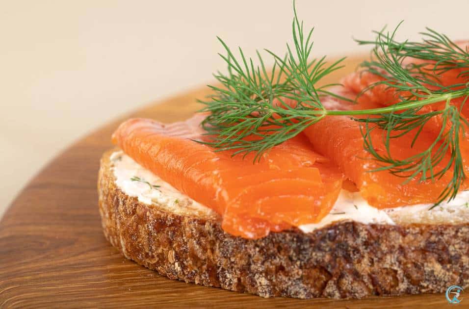 Salmon sandwich