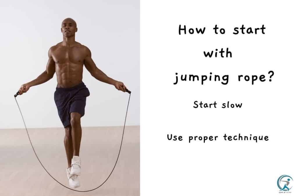 man jumping rope