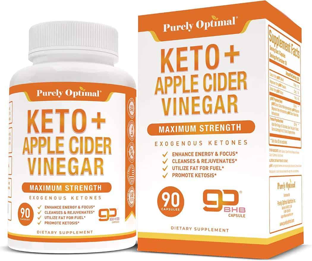 Premium Keto Pills + Apple Cider Vinegar Capsules with Mother - Utilize Fat for Energy with Ketosis, Boost Energy & Focus, Manage Cravings, Metabolism Support - Bhb Keto Diet Pills for Women, Men