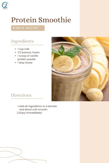 Protein smoothie breakfast recipe for weight loss 