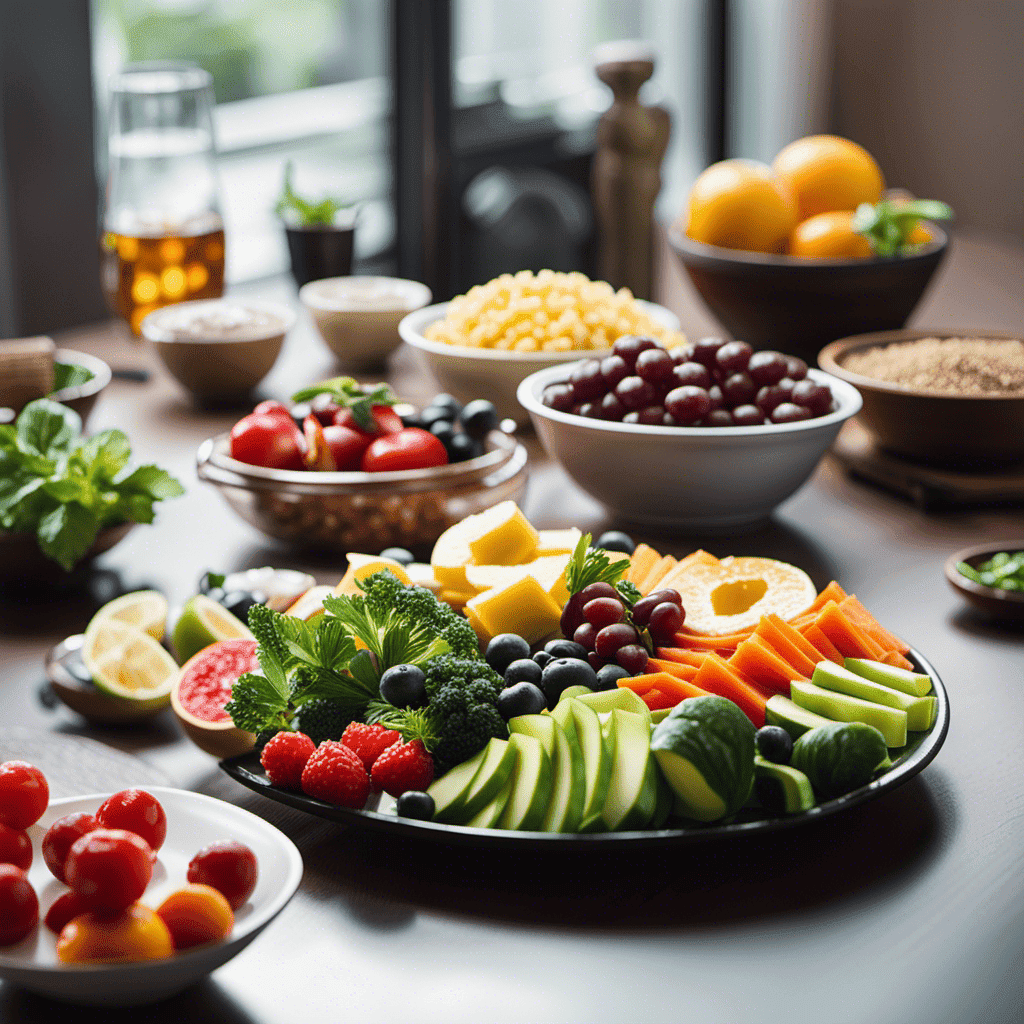 An image showcasing a diverse set of visual elements, such as a balanced plate of nutrient-rich foods, a person engaging in resistance training, a restful sleep environment, and a stress-free setting to symbolize factors affecting RMR optimization