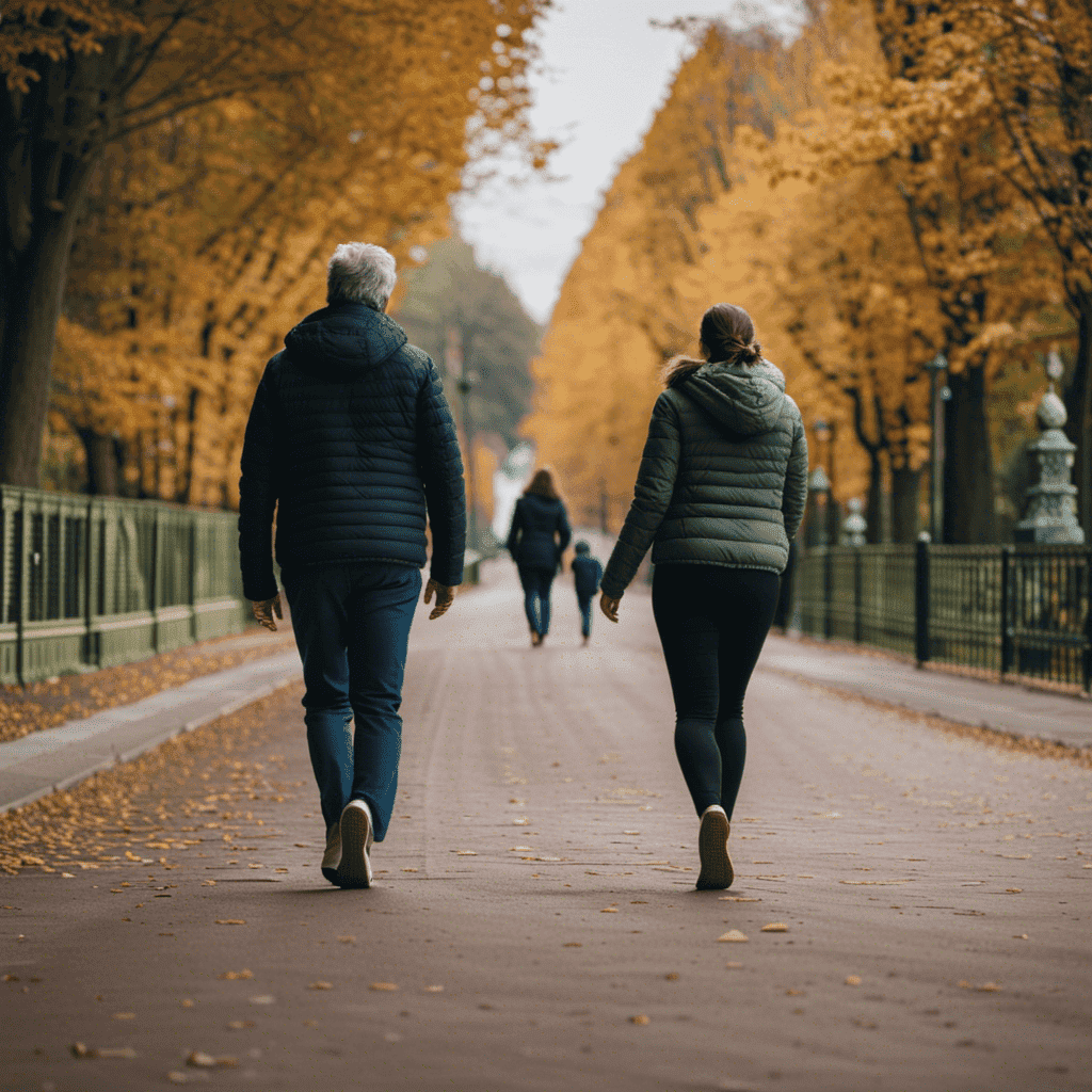 An image showcasing the difference in calories burned between a leisurely stroll and a brisk walk