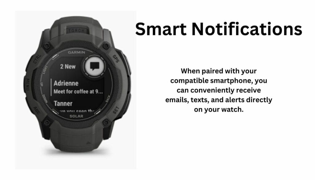 Smart Notifications of Garmin Instinct 2X 