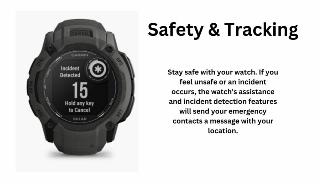 Safety and Tracking of Garmin Instinct 2X