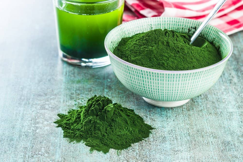 Chlorella or green barley. Detox superfood. Spirulina powder. - Organifi Green Drink Review