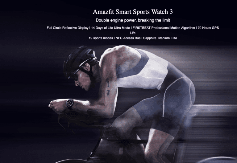 Amazfit Smart Sports Watch 3 features