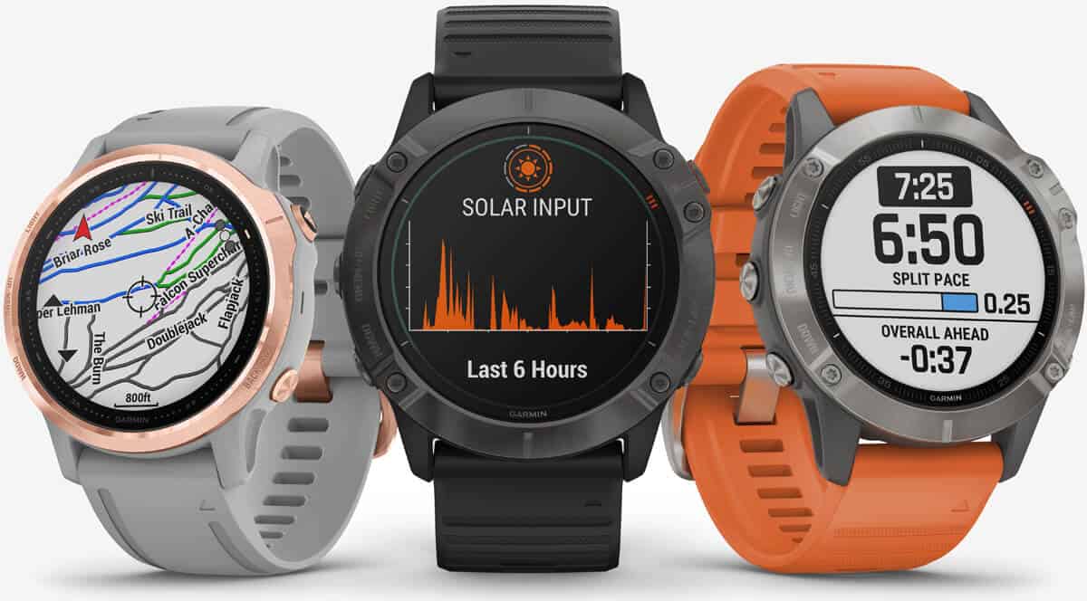 Garmin Fenix 6 Series different versions