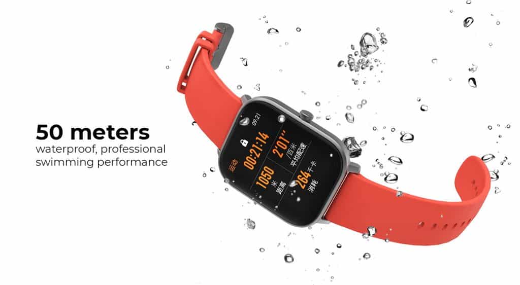 orange smart watch