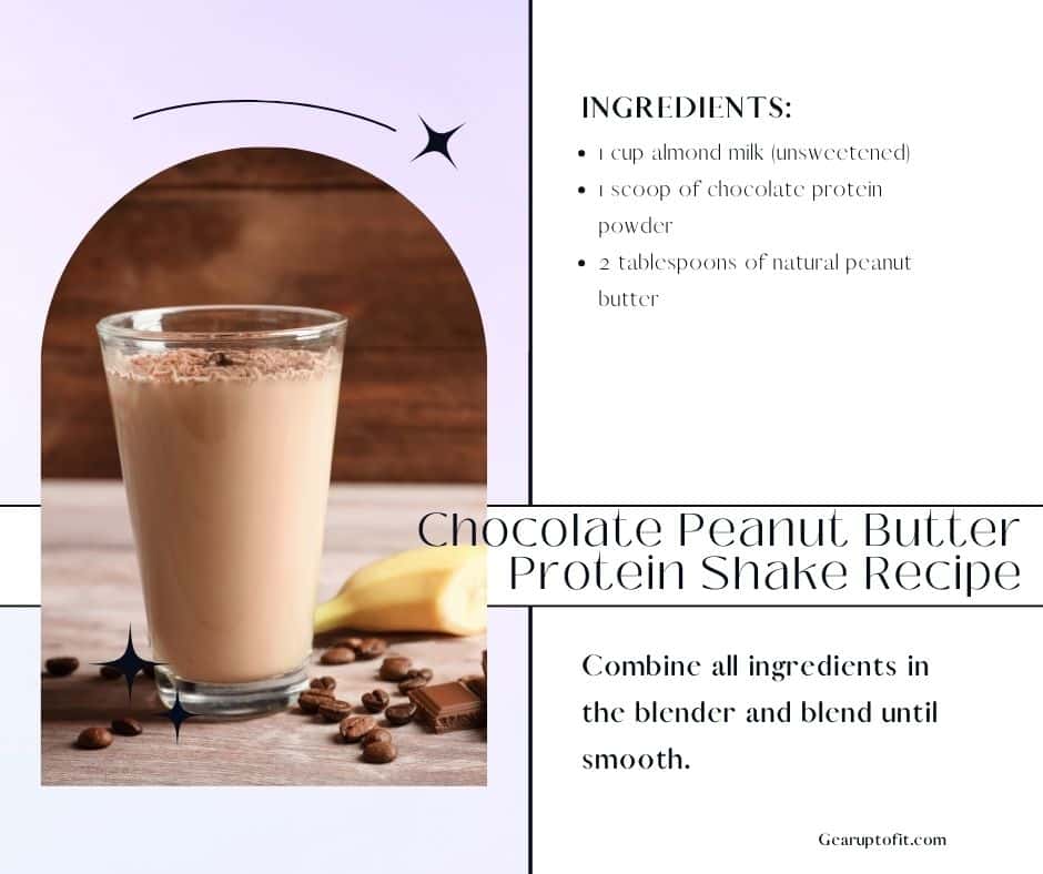 Chocolate Peanut Butter Protein Shake Recipe