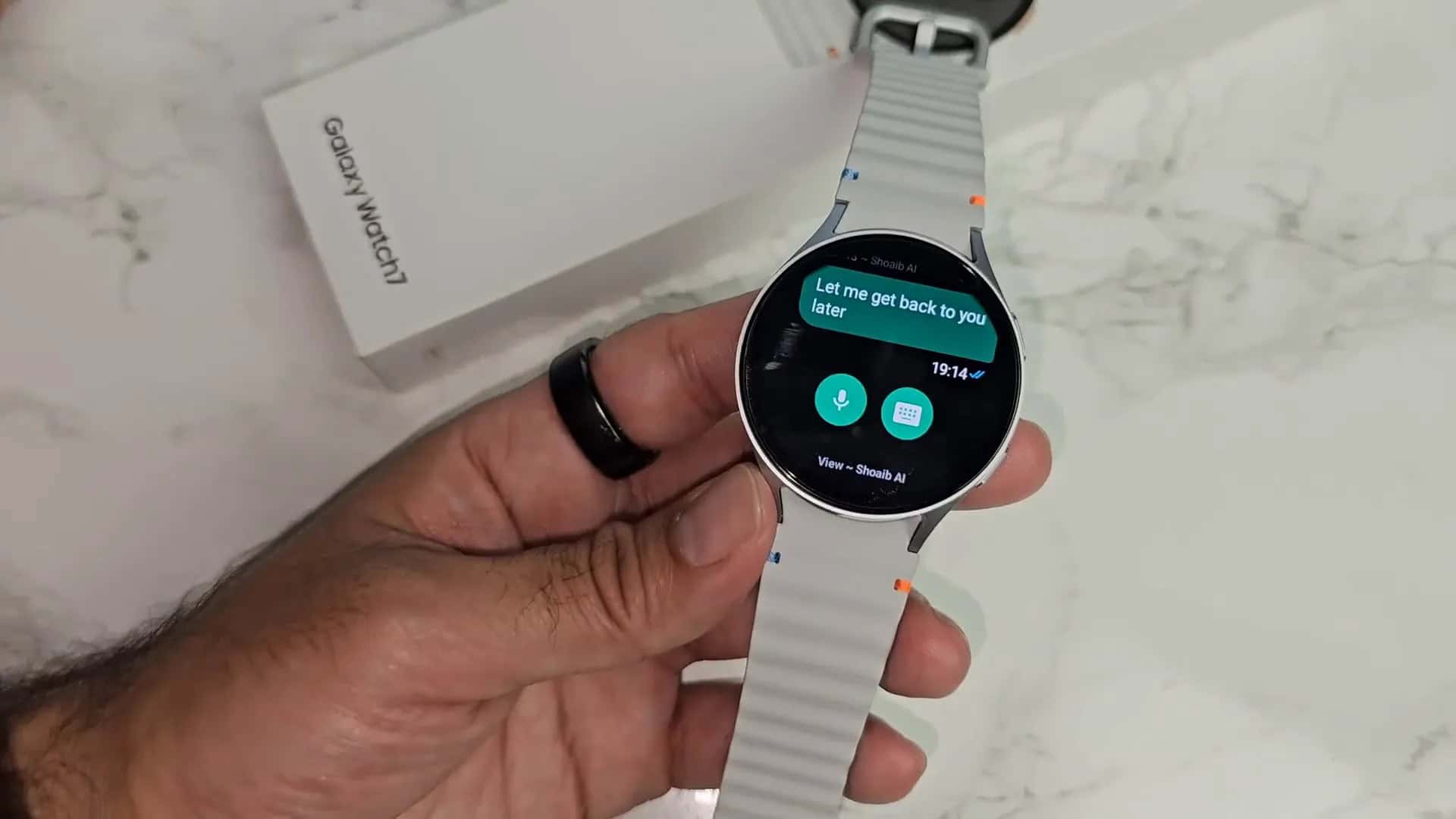 Samsung Galaxy Watch 7 Notification Replies