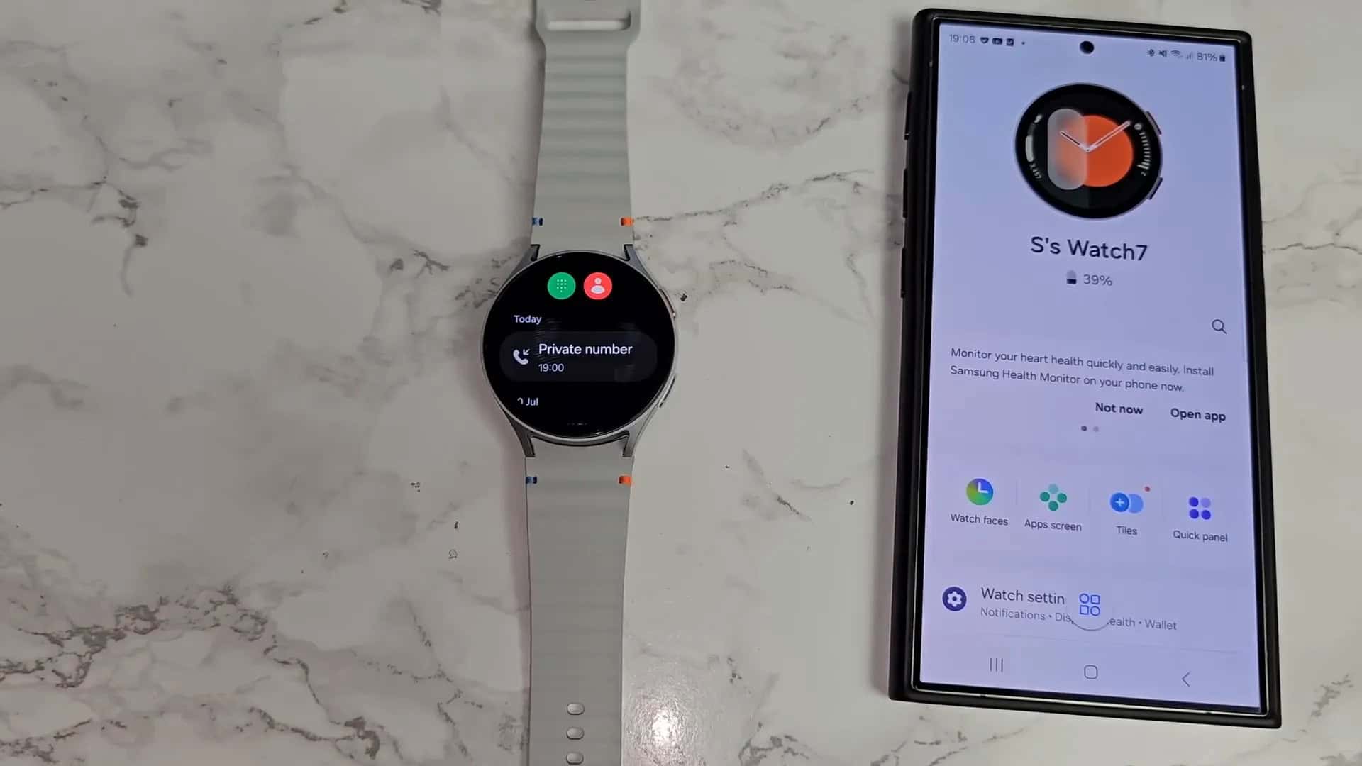 Samsung Galaxy Watch 7 Bluetooth Call Test