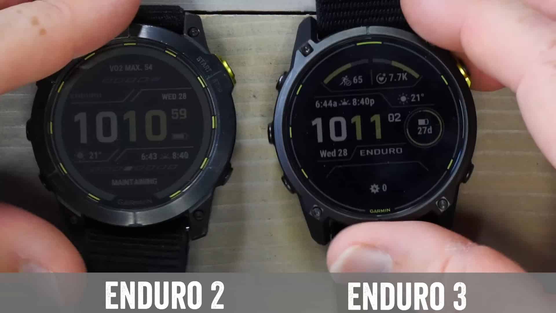 New user interface on Garmin Enduro 3