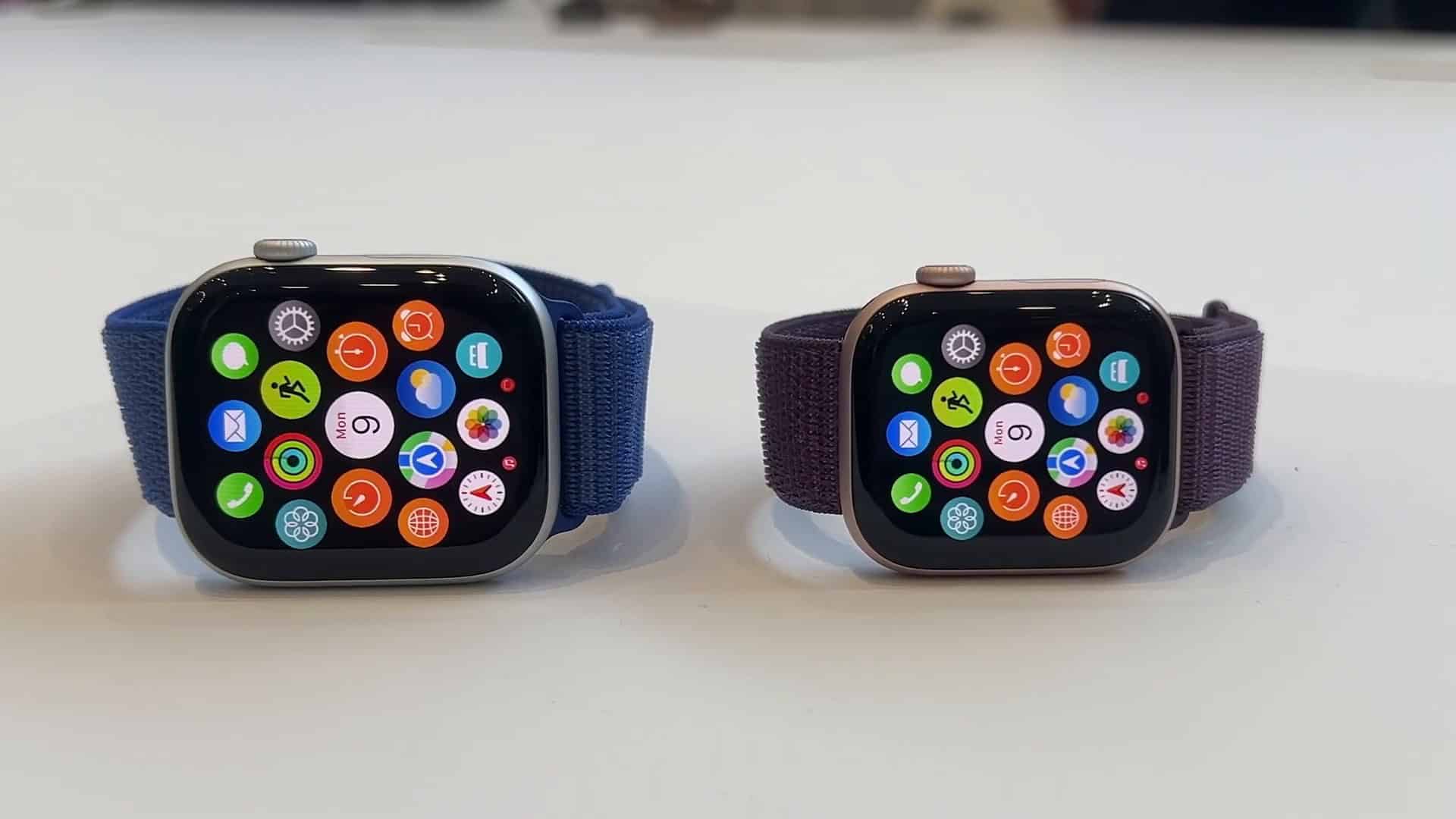 Apple Watch Series 10 display comparison