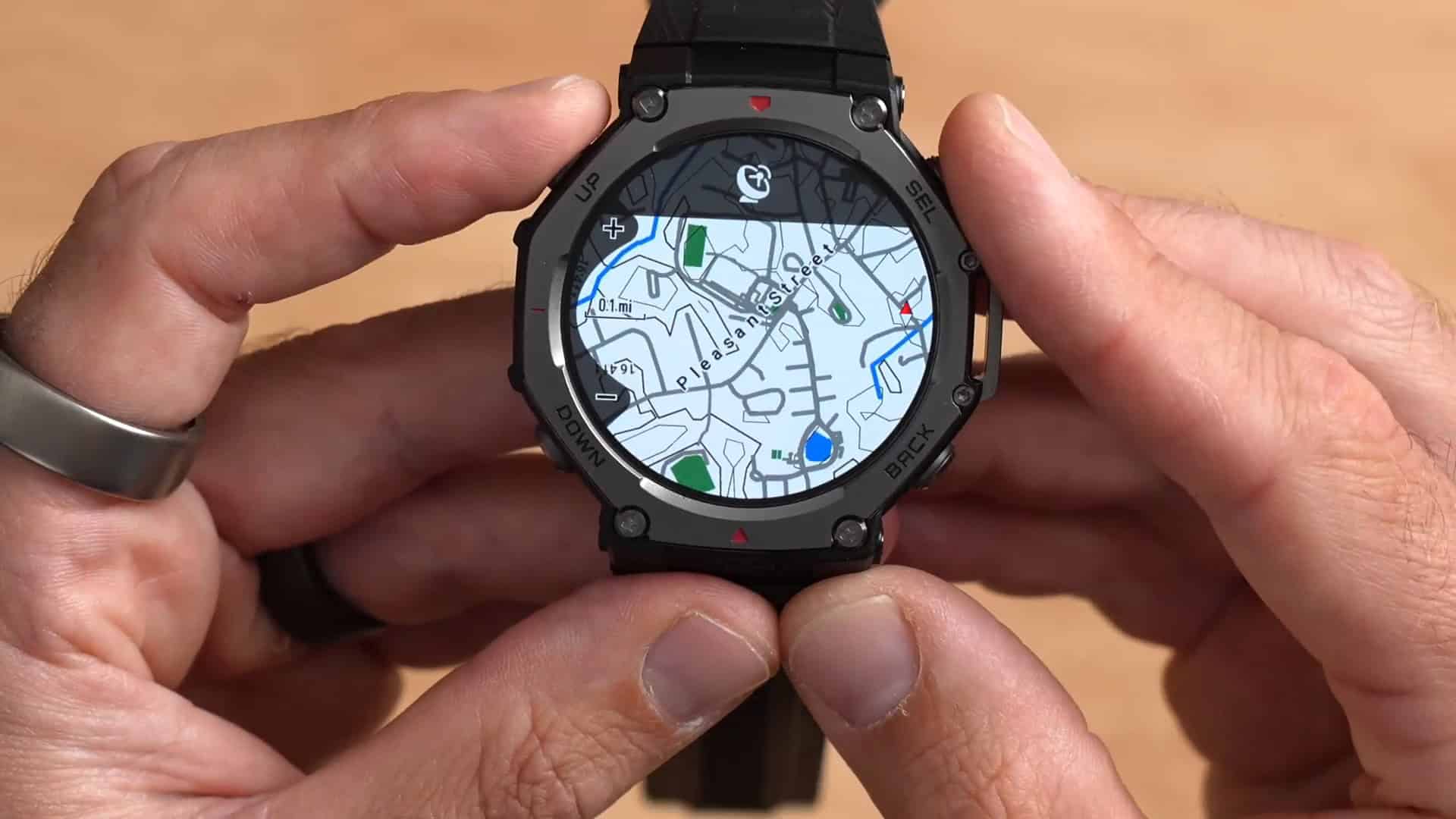 Navigation features on Amazfit T-Rex 3