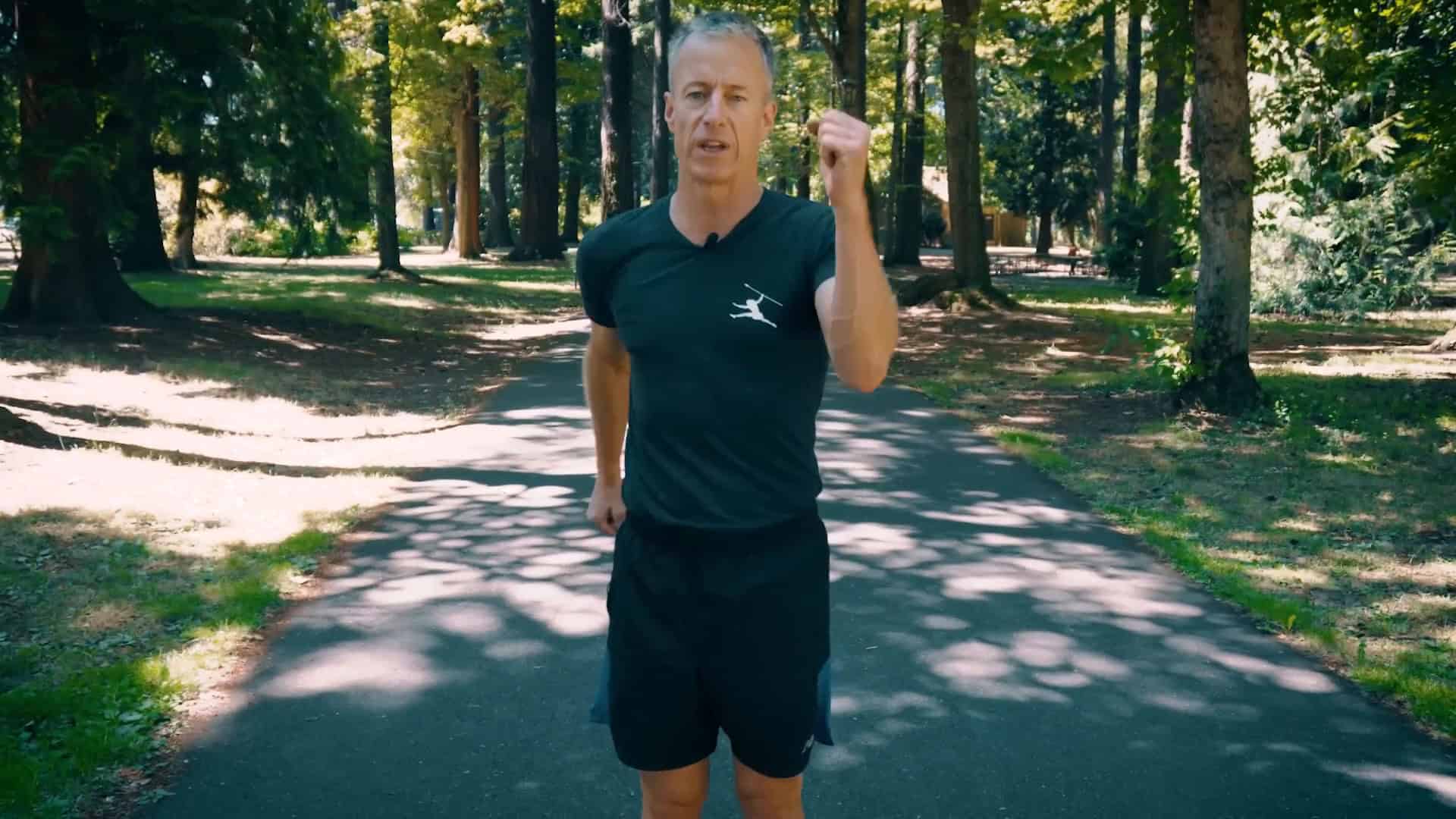 Maintaining good posture while running