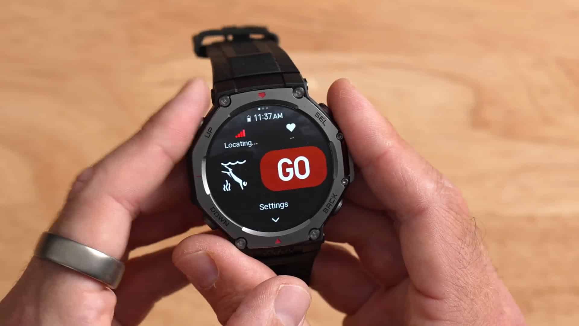 Diving features on Amazfit T-Rex 3