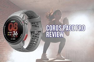 COROS Pace Pro smartwatch showcasing its lightweight design and key features for runners and triathletes.