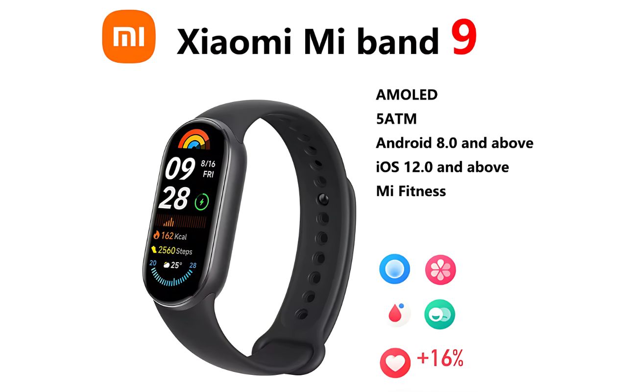 Xiaomi Smart Band 9: New fitness tracker with AMOLED screen.