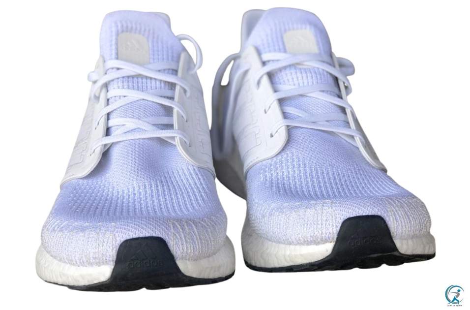The upper of the Adidas UltraBoost 2020 is made up of a mixture of Primeknit and mesh. The Primeknit is used to cover the majority of the upper, while the mesh is used on the front and around the heel. The design looks very similar to what we've seen on previous models, but there are two key changes that have been made.