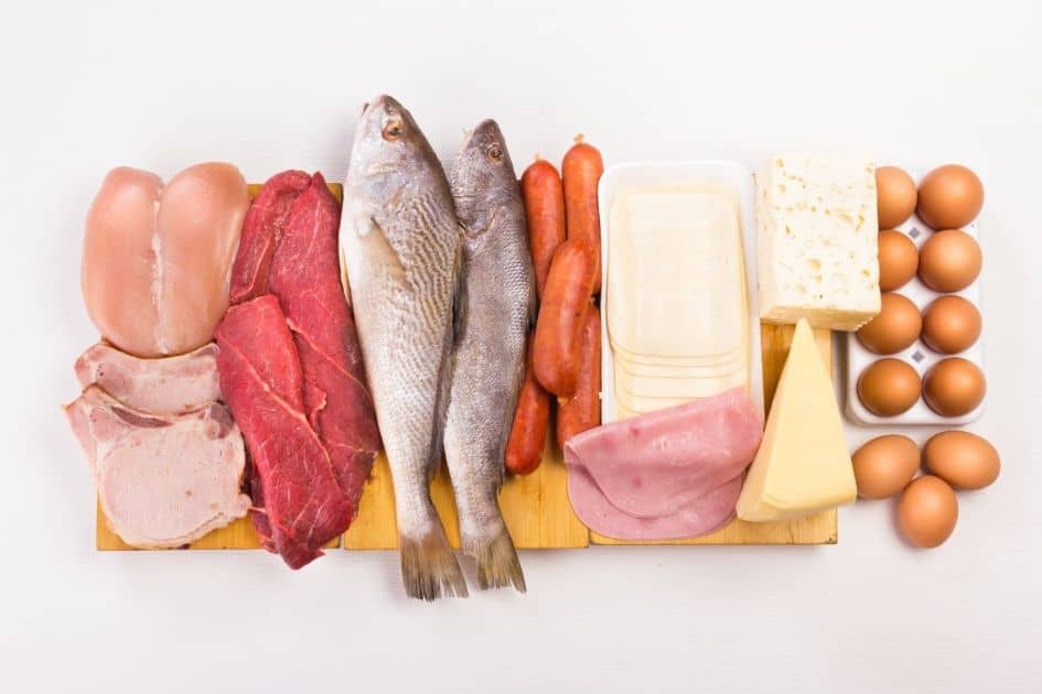 Your diet should vary the total amount of protein