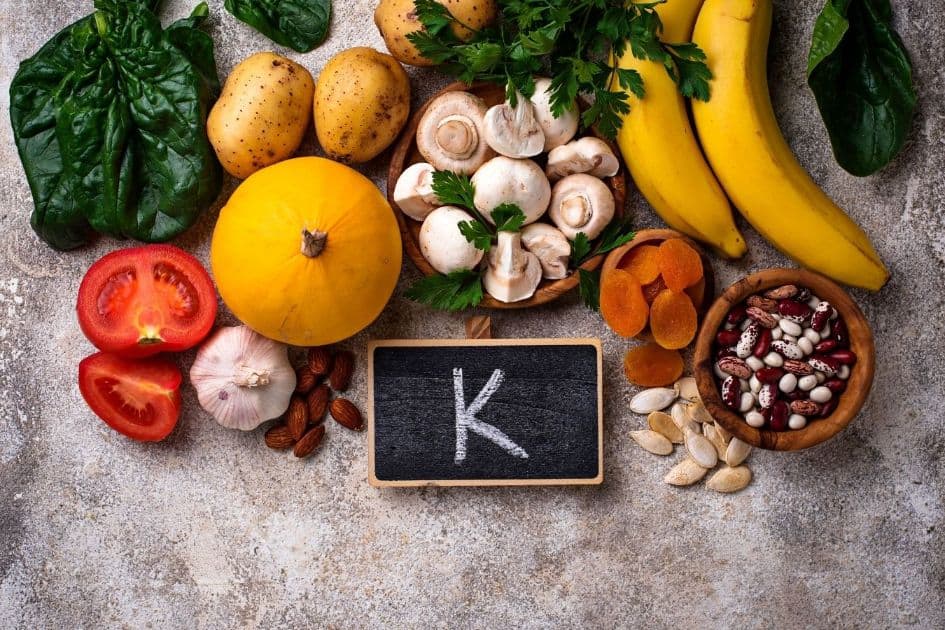 Foods with high content in potassium
