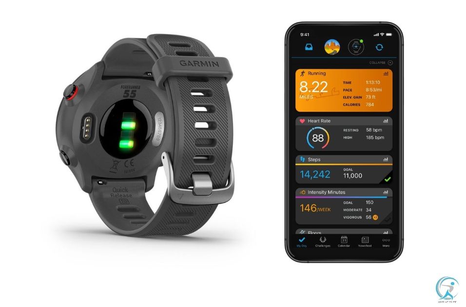 Garmin Forerunner 55 uses Garmin Connect app