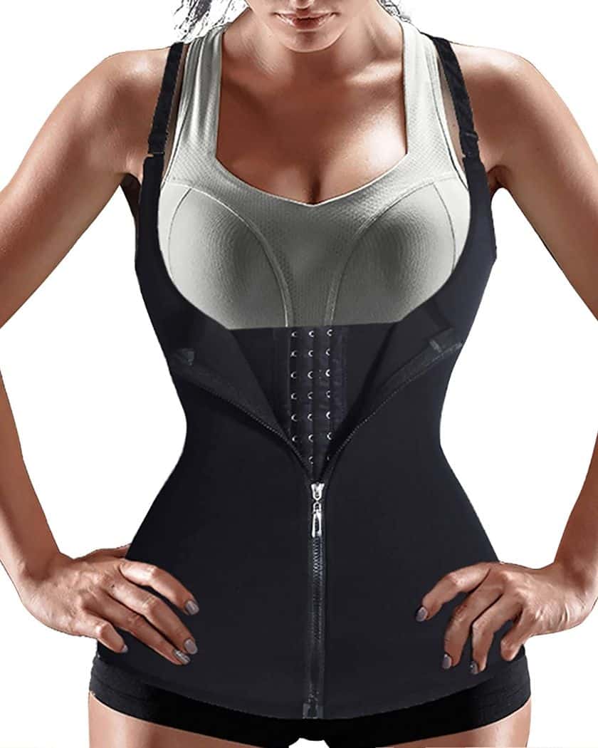 Nebility Women's Waist Trainer Corset Zipper