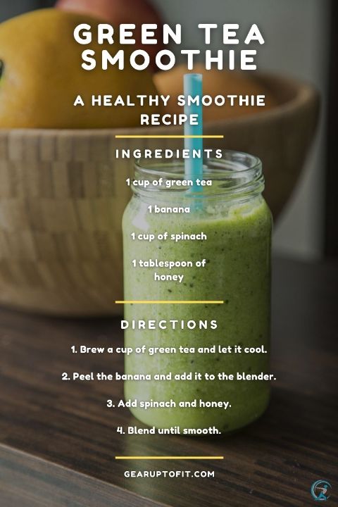 Green Tea Smoothie to Lose Belly Fat Fast