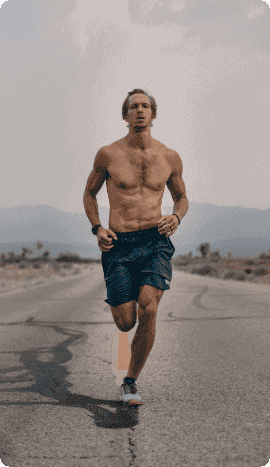 man running