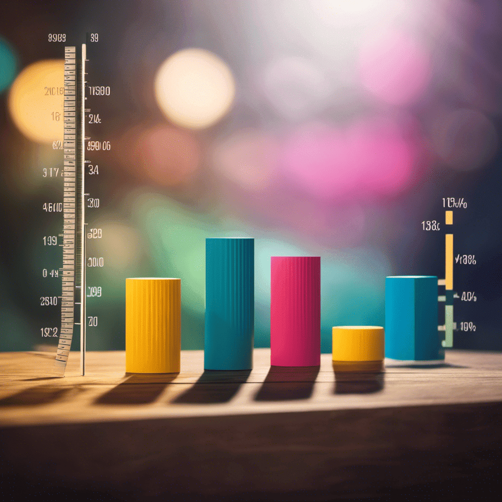 An image showing a vibrant bar chart with varying heights, representing different fitness goals