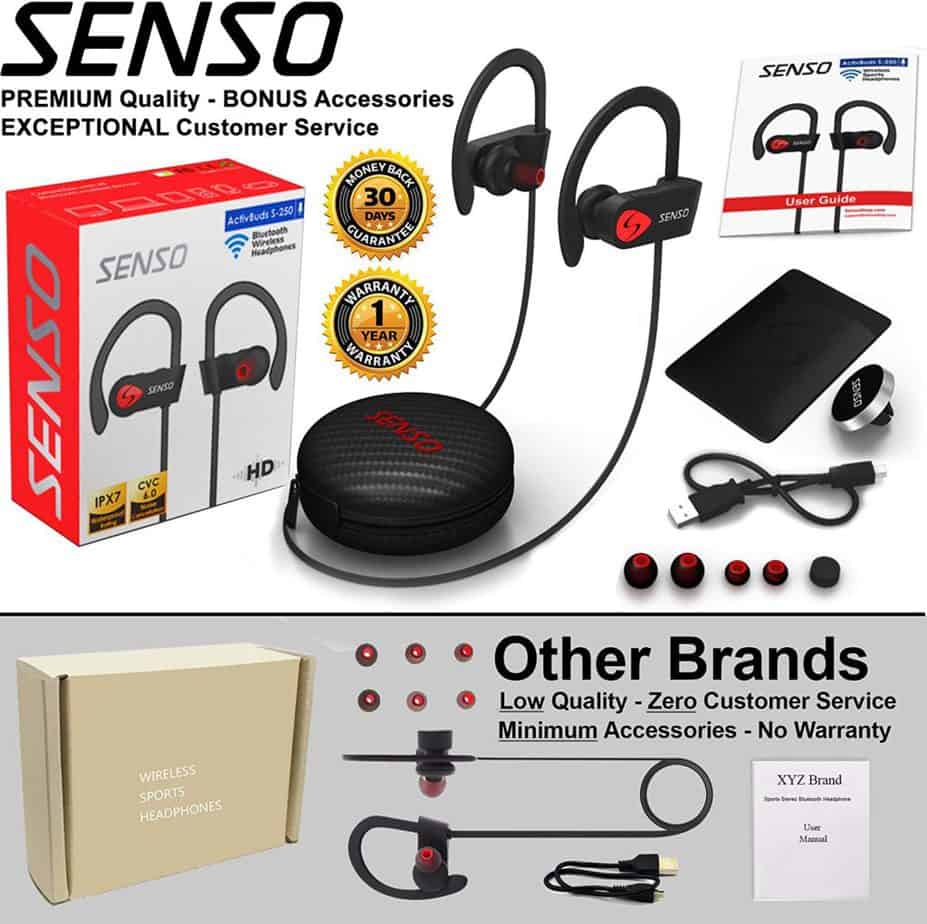 SENSO Bluetooth Headphones Review - Wireless Earbuds on a Budget - Gear