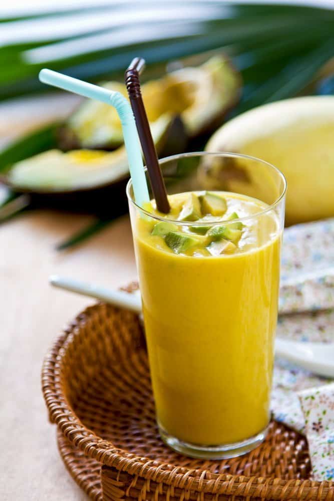 Fresh Avocado and Mango smoothie