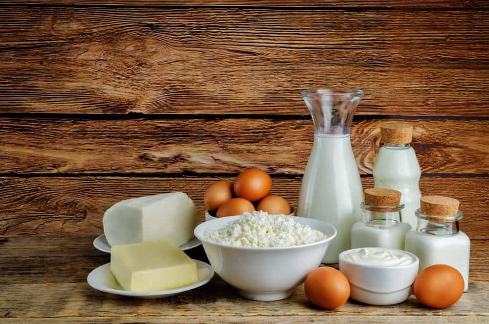 List of dairy products on a dark wood background. toning. selective focus - Diet Smoothies for Weight Loss