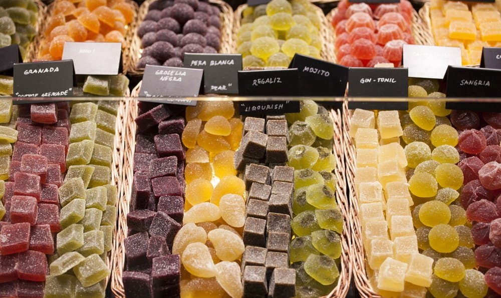 Various jelly candies exposed in the market - The Metabolic Reset Diet Plan