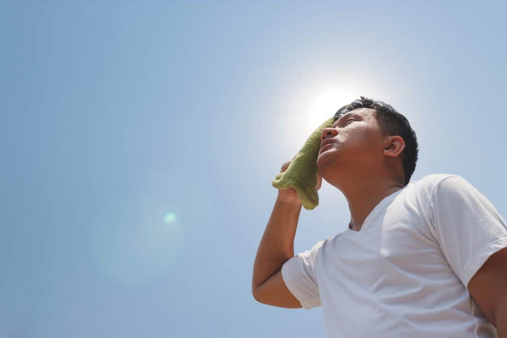 Young man and heat stroke - 10 Reasons why Water is Important