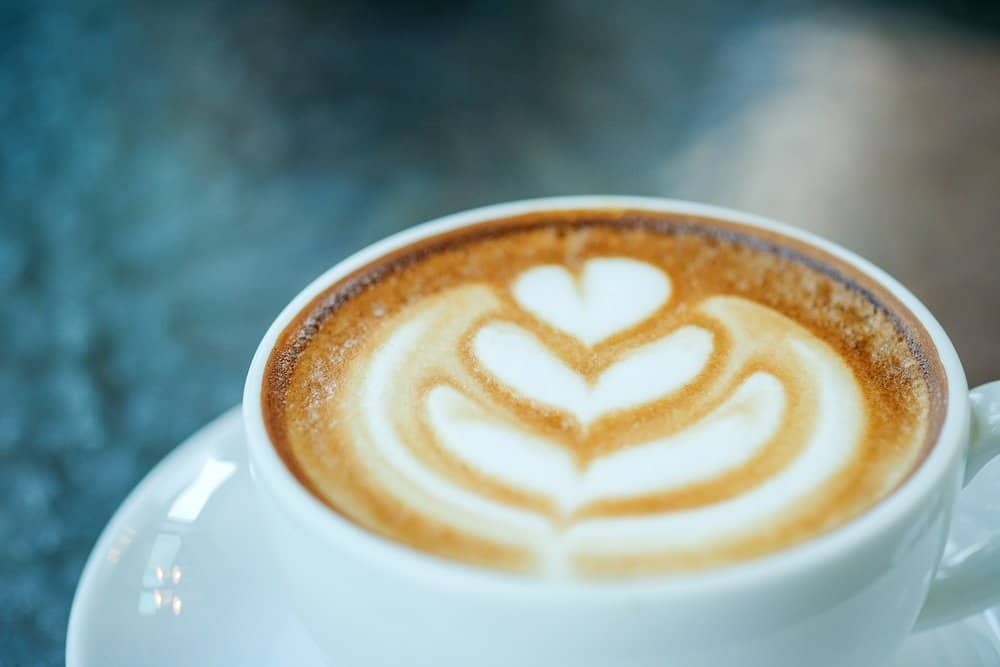 Coffee heart latte closeup. - Amazing Facts About Fitness Coffee heart latte closeup. - Amazing Facts About Fitness