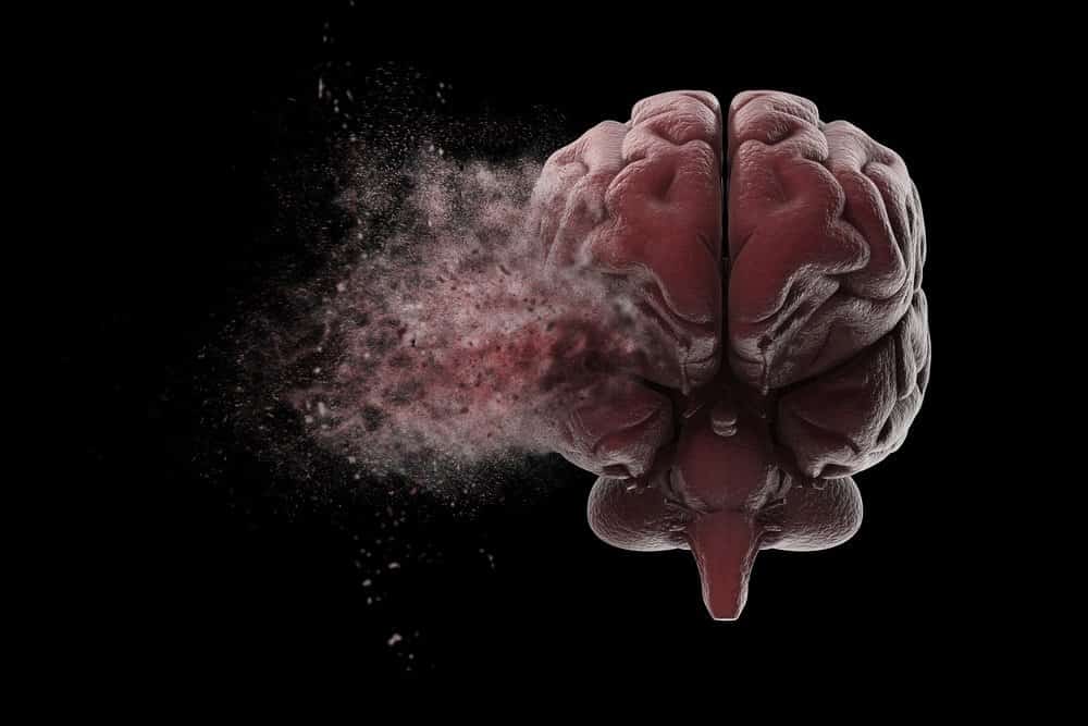 Exploding brain Human brain exploding over black background. 3D illustration - Amazing Facts About Fitness