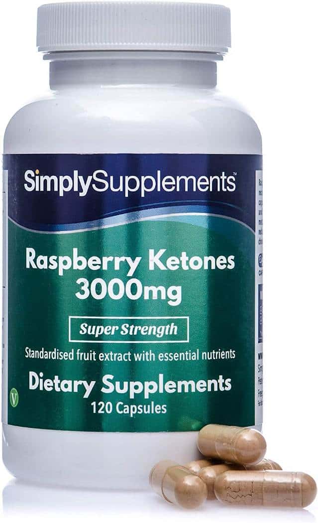 Raspberry Ketones 3000mg 120 Capsules manufactured in the UK