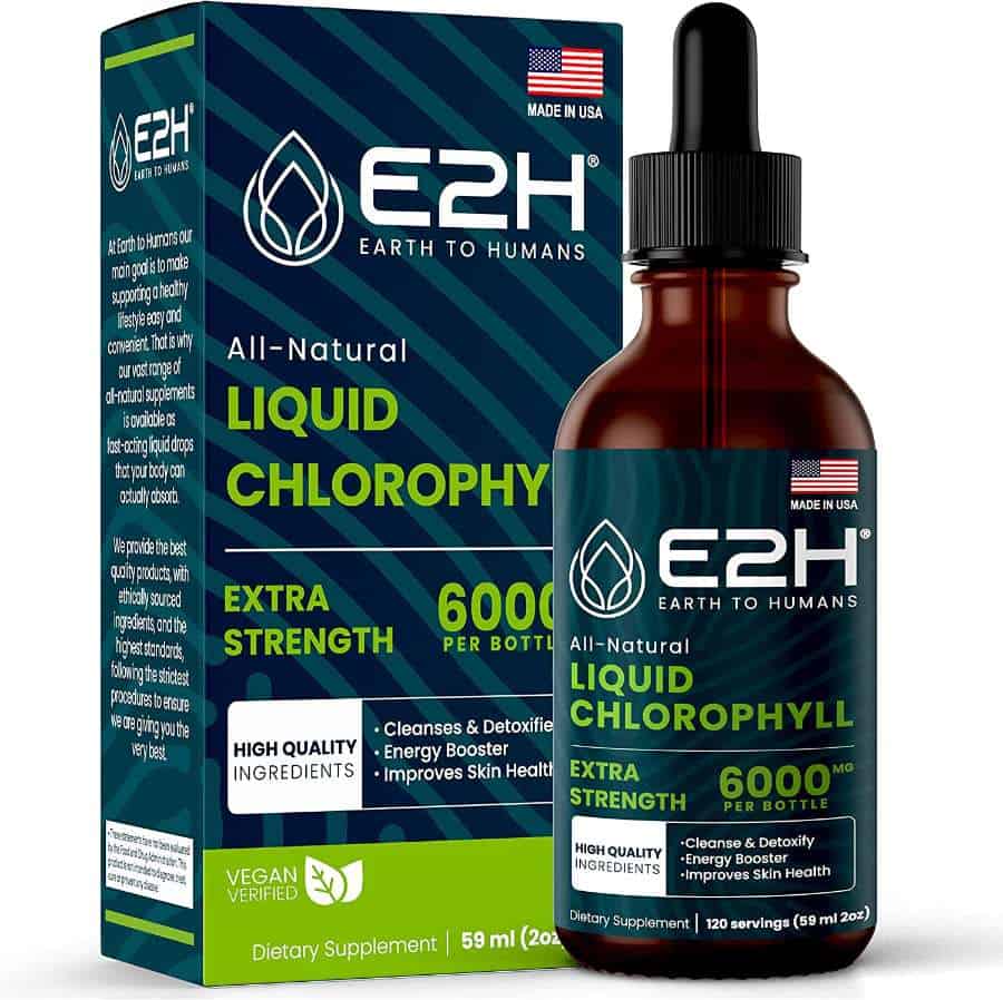 E2H Chlorophyll Liquid Drops - Natural Energy Booster