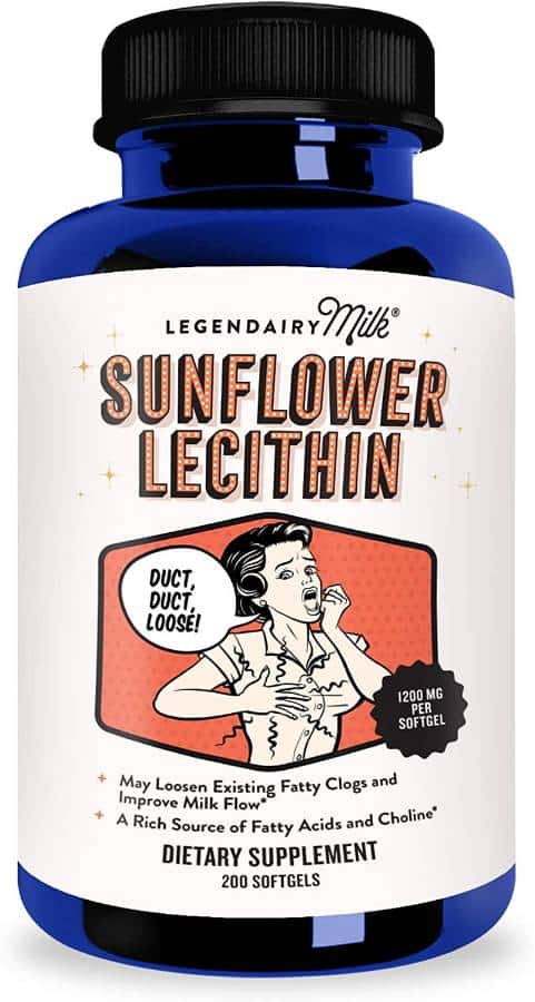 Legendairy Milk Sunflower Lecithin 1200mg of Organic Sunflower Lecithin per Softgel