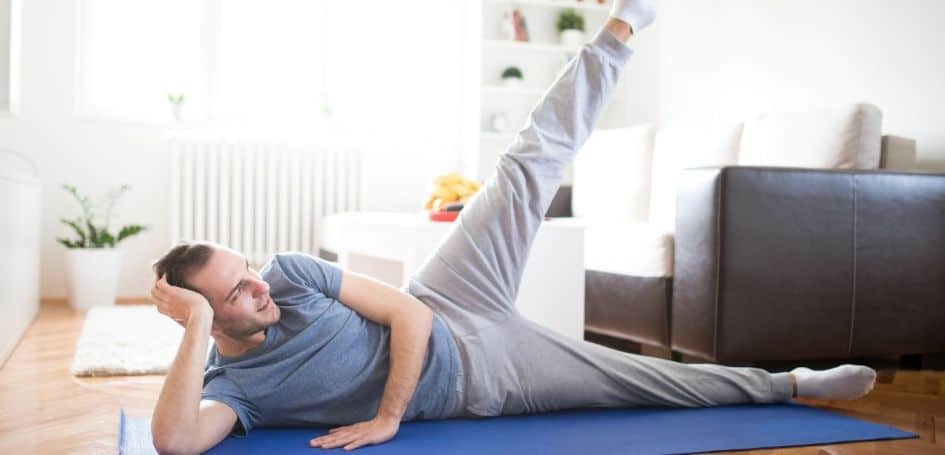 Stretching during home training