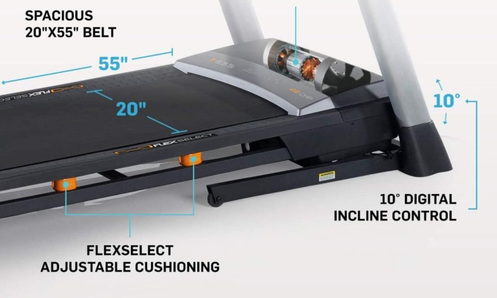 The Customizable Cushion Treadmill is the best option for keeping active, no matter your fitness level or activity goals