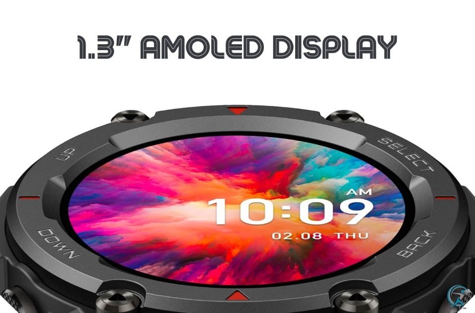 The 1.3" AMOLED display in the T-Rex Pro is bright, clear, and vivid