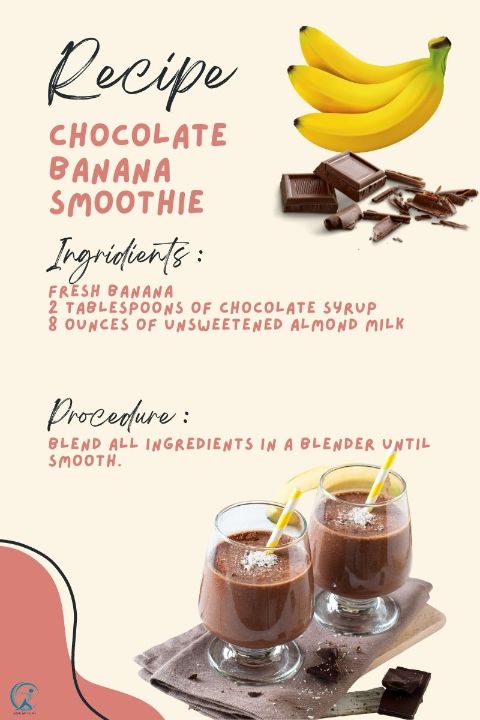Chocolate Banana Smoothie Recipe is perfect is for Replacing Meals With Smoothies