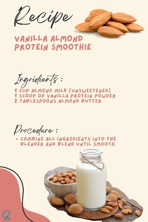 Vanilla Almond Protein Smoothie Recipe