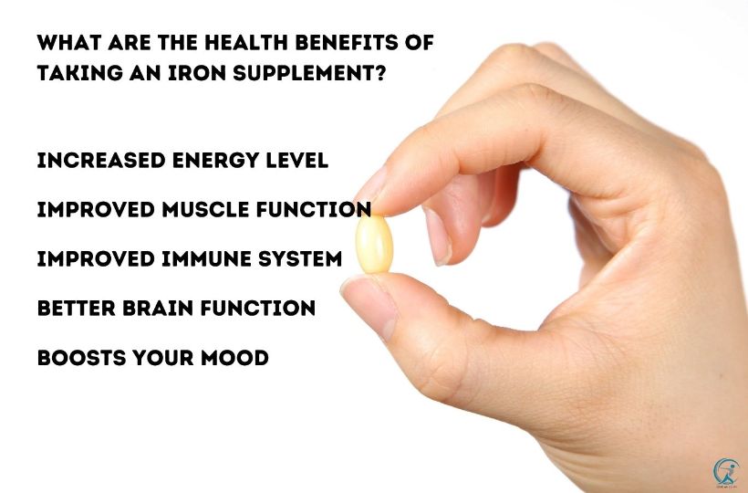 What are the health benefits of taking an iron supplement?