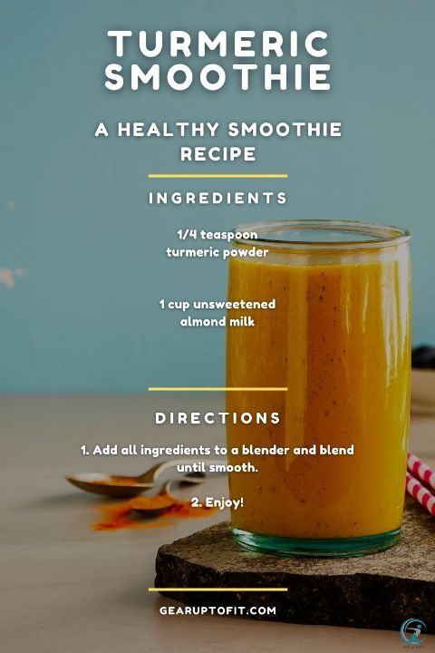 Turmeric Smoothie for belly fat