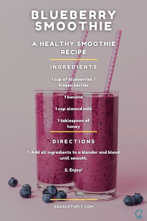 Blueberry Smoothie for Belly Fat Loss
