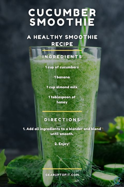 Cucumber smoothie for belly fat loss